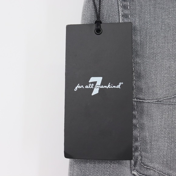 7 For All Mankind Slimmy Luxe Performance Slim Straight Leg Jeans Grey Size 38 - Picture 5 of 9